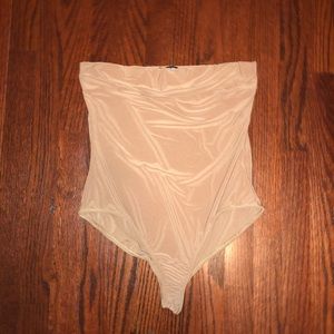Nude Strapless Bodysuit